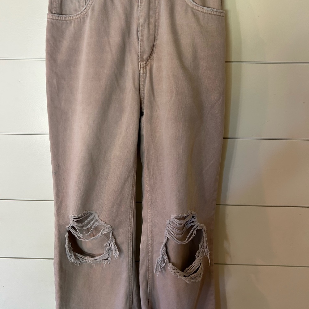 Dusty Pink Vervet Jeans